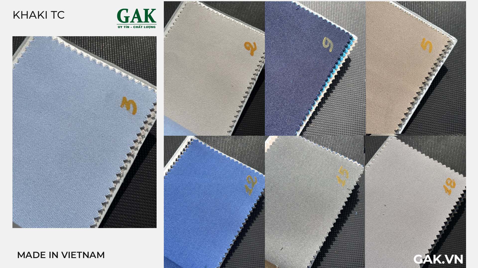 Mua vải kaki TC ở đâu