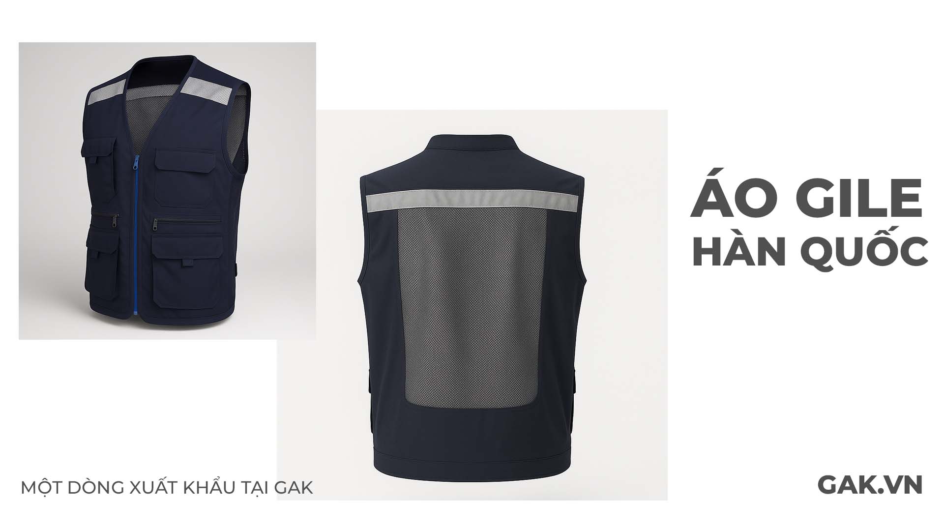 Mẫu áo gile bảo hộ Hàn Quốc