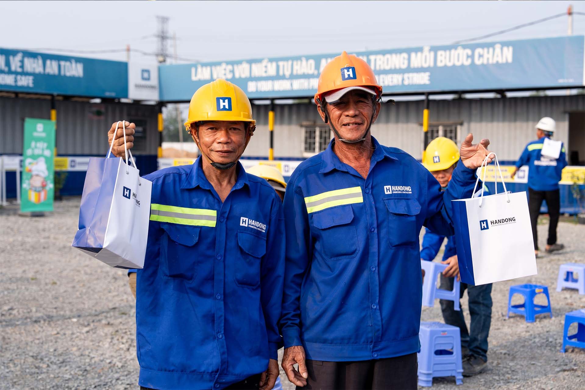 Đồng phục công nhân xây dựng công ty Handong