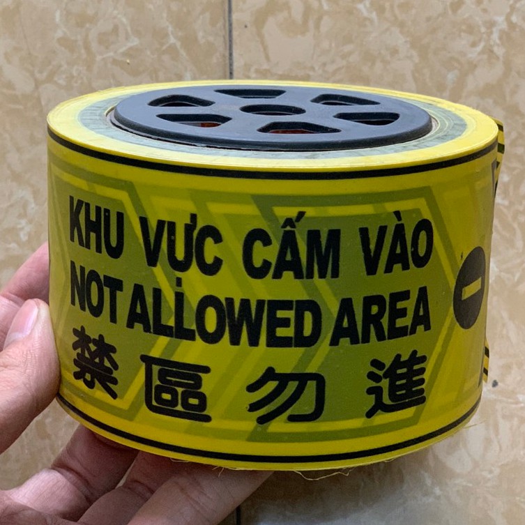 Dây cảnh báo vàng đen