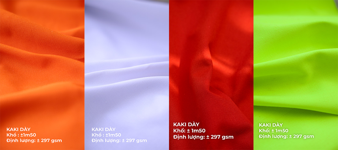 Bảng giá vải kaki dày 65/35