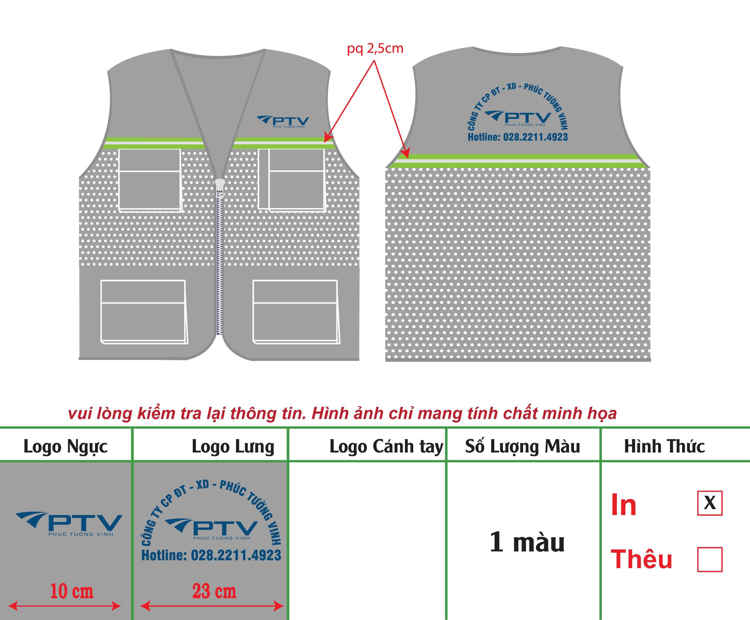 Thiết kế áo phản quang theo yêu cầu tại TPHCM