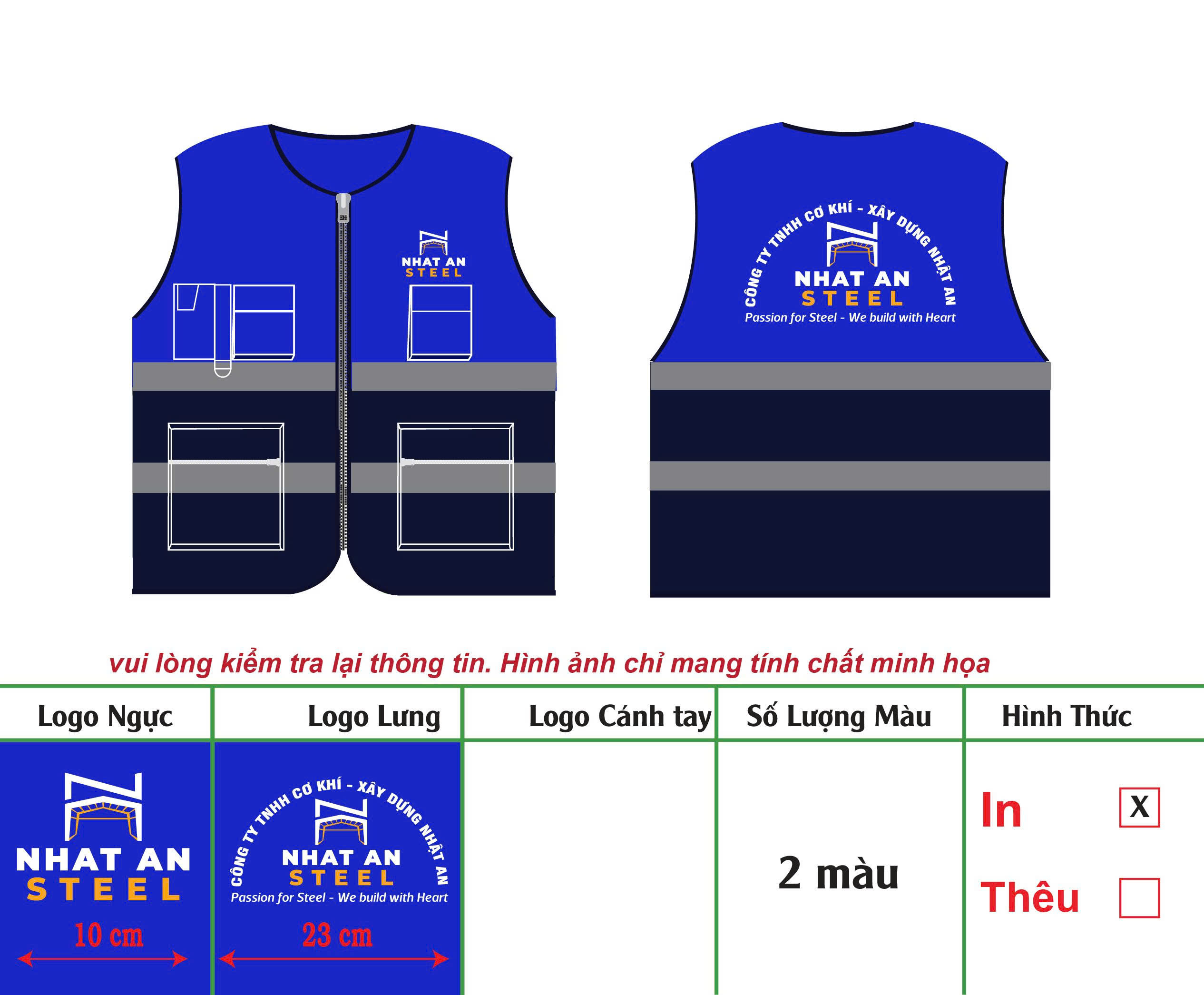 Thiết kế áo phản quang theo yêu cầu tại TPHCM