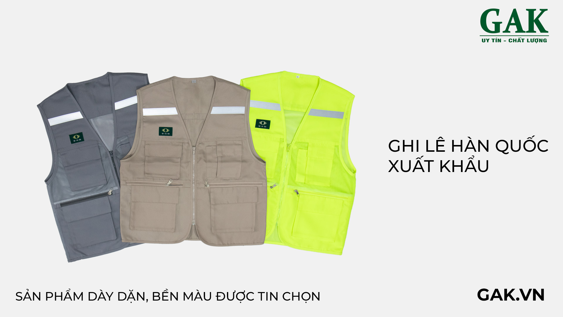 Đặt may áo ghi lê Hàn Quốc xuất khẩu