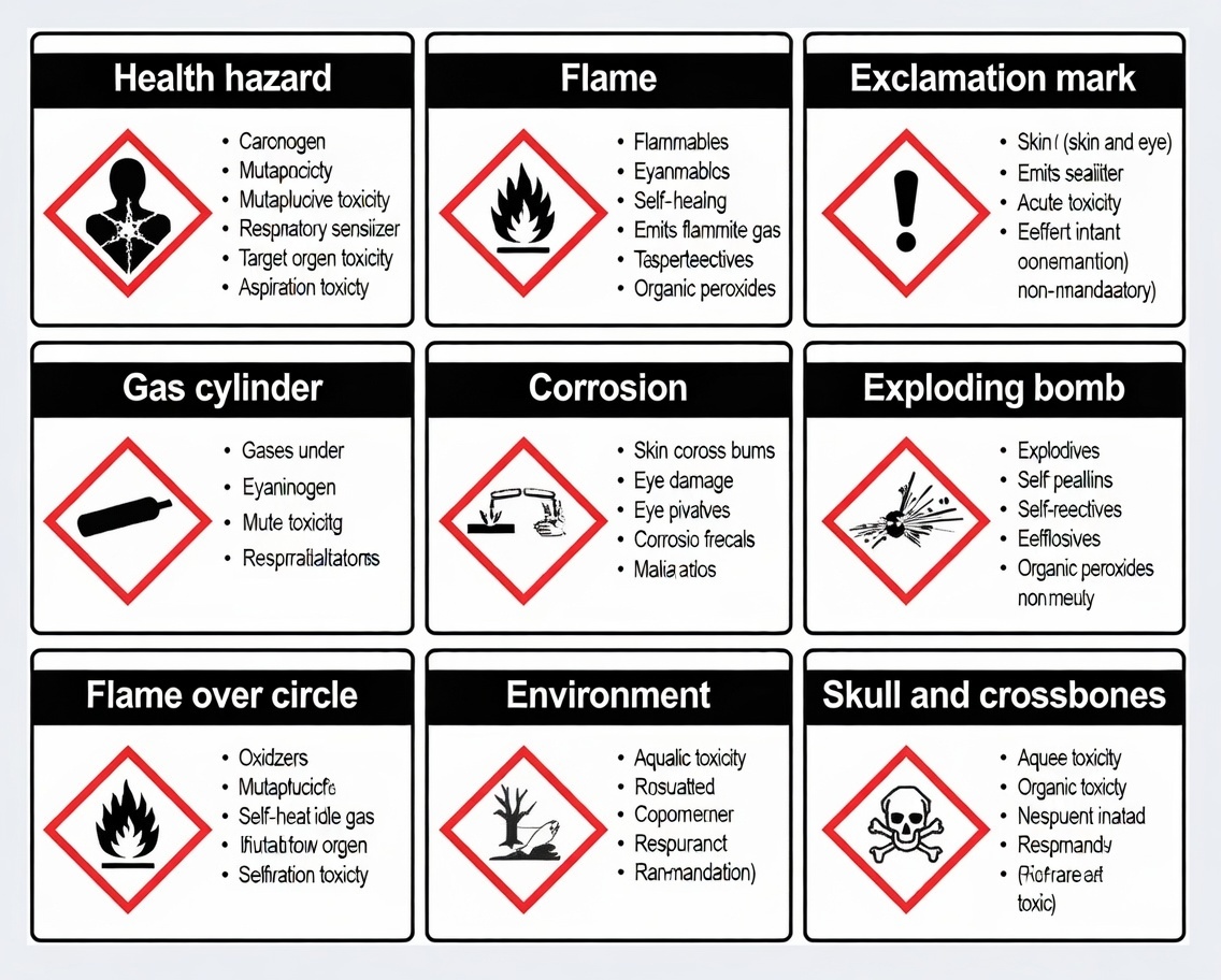 Classification of GHS Symbols by Hazard Type