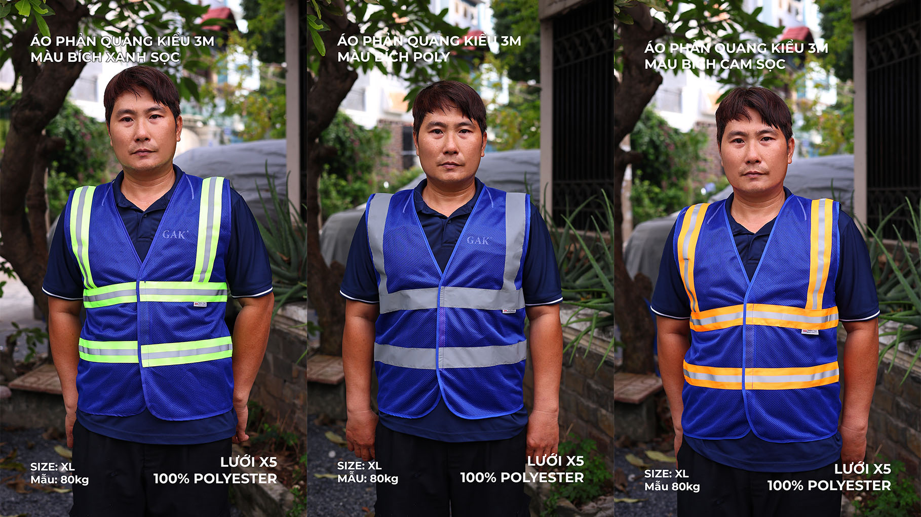 Hi-vis mesh shirt model for worker